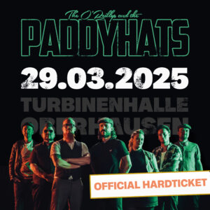 The Paddyhats will be performing on St. Patrick's Day on 29.03.2025 in the Turbinenhalle in Oberhausen.